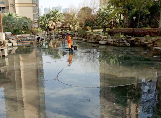 宜阳景观池淤泥清理