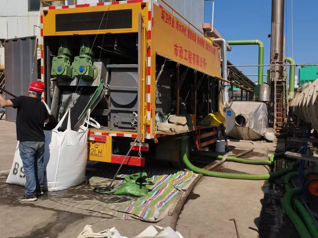 宜阳淤泥压干处理